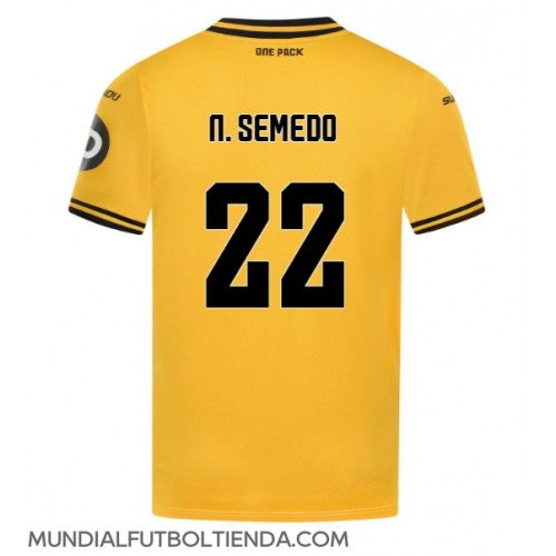 Camiseta Wolves Nelson Semedo #22 Primera Equipación Replica 2024-25 mangas cortas